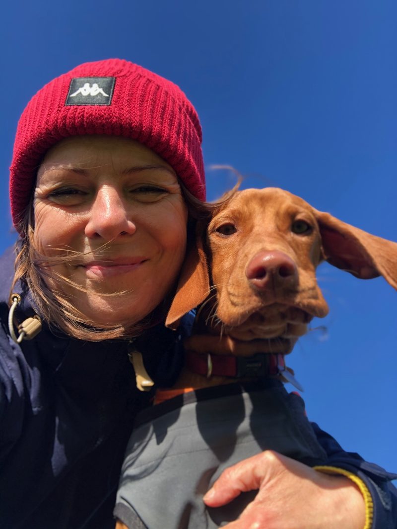 Doreen beim Einzeltraining mit einem Hund